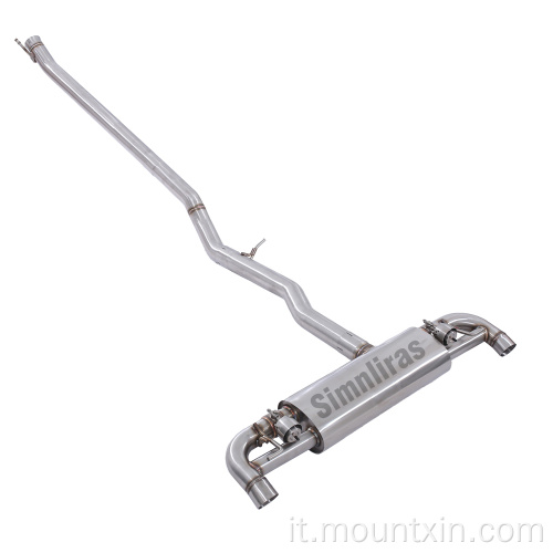 Mercedes Benz 2.0T Disternatura del tubo di scarico Cat Back